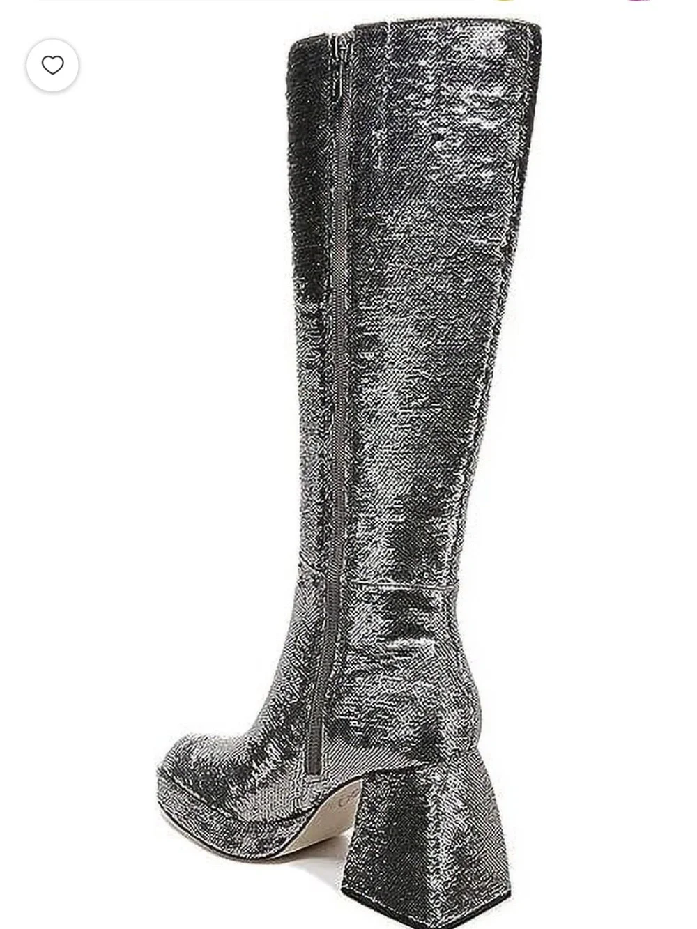 Circus by Sam Edelman Silver Glitter Knee high Platform Boots
